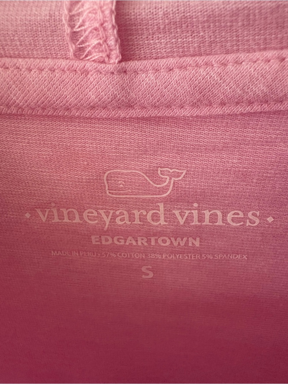 Vineyard Vines Light Pink Long Sleeve Tee with Whale Logo - Picture 7 of 8